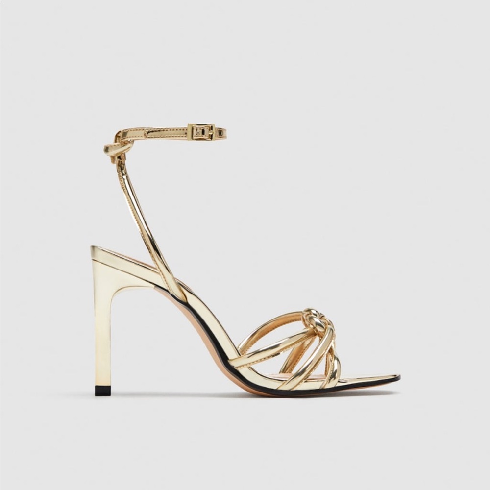 Zara High Heel Sandals with Braided Detail